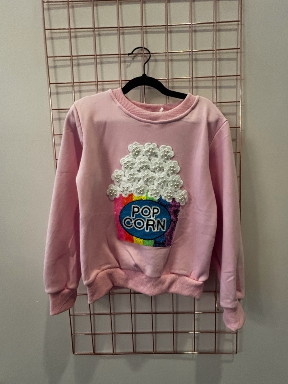 Lola and the boys  Soft Pink Crewneck Sweatshirt